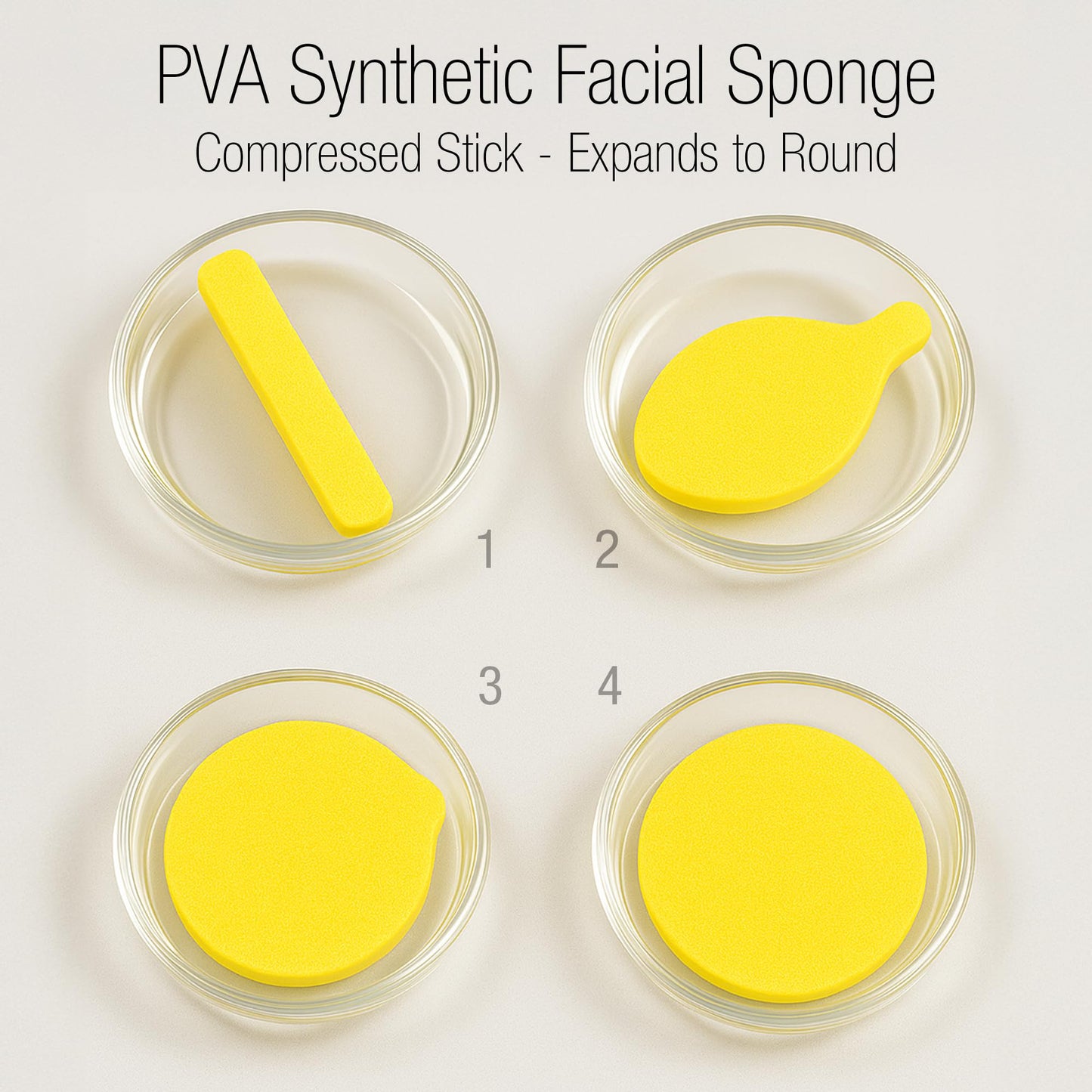 Appearus Compressed PVA Disposable Facial Sponges, Esthetician, 240 Count