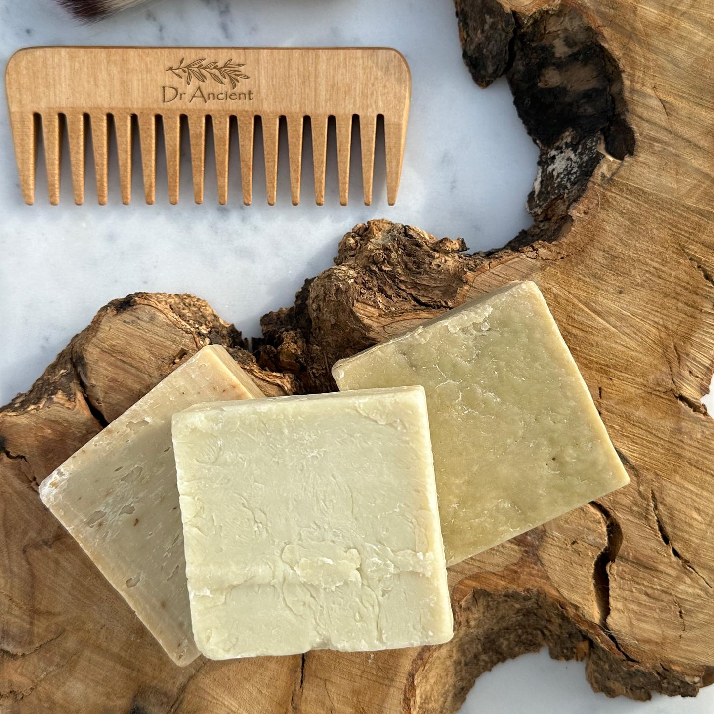 Dr.Ancient Aloe Vera, Stinging Nettle, Goat Milk & Donkey Milk Soap Bar Set (4-Pack) – Organic Handmade Natural Soap Bars, Chemical-Free Gentle Cleanser for Face & Body