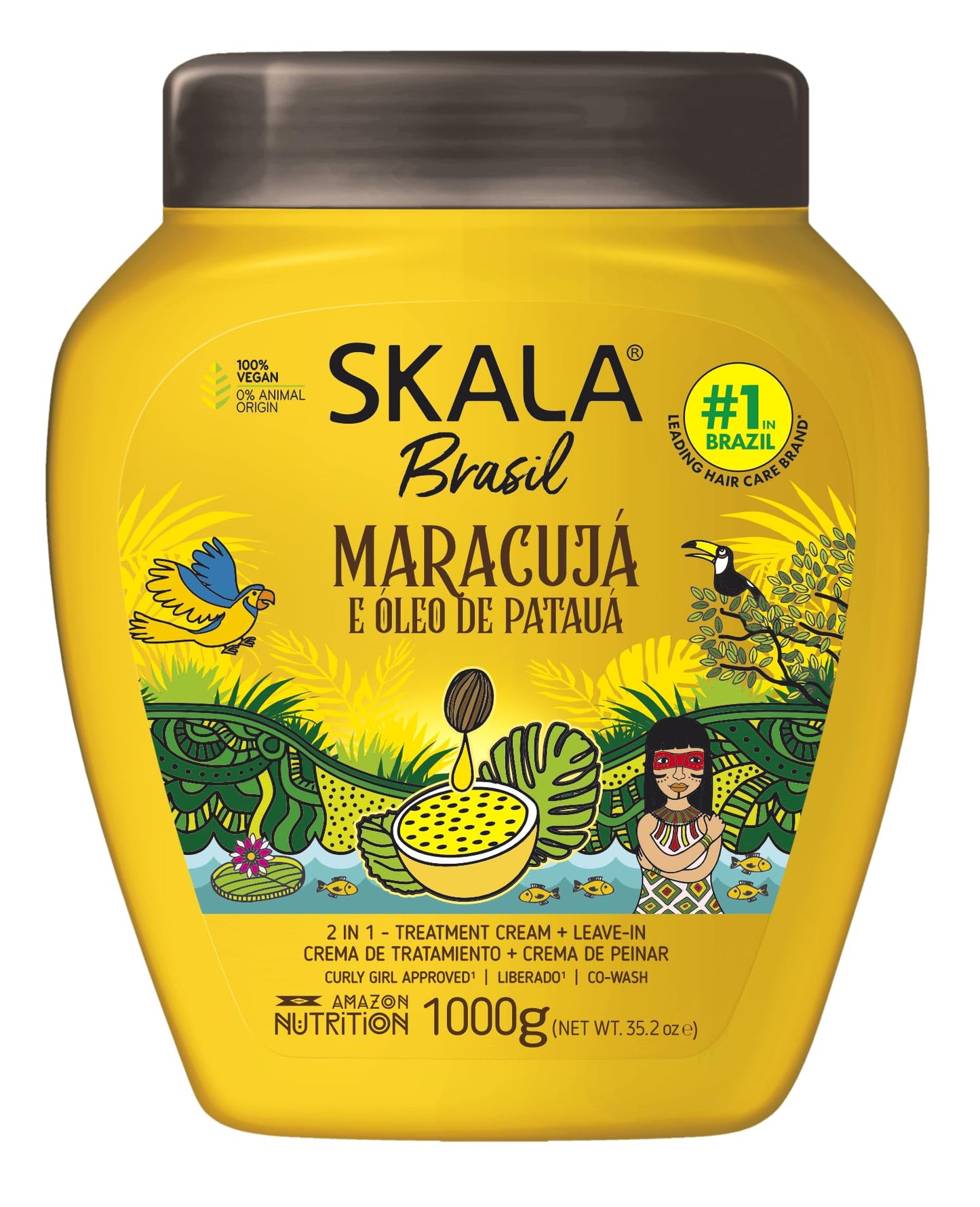 SKALA Mais Cachos, Crespos, and Maracuja 2-in-1 Cream (3-Pack Bundle) - 105.6 oz