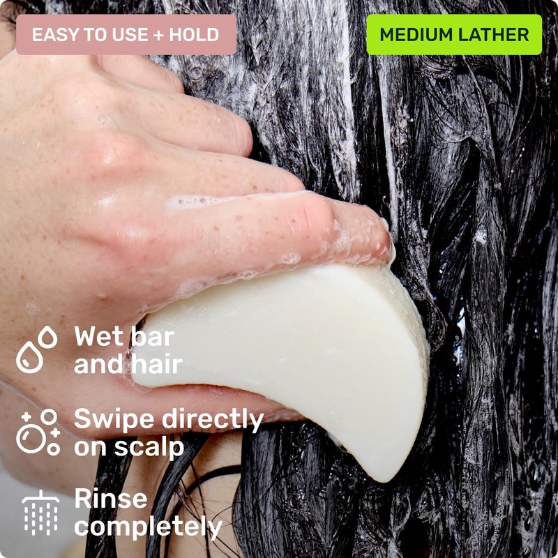 Ethique Gentle Unscented Shampoo Bar with Cocoa Butter - Plastic-Free, Cruelty-Free, Vegan, 3.88 oz - Formerly Bar Minimum