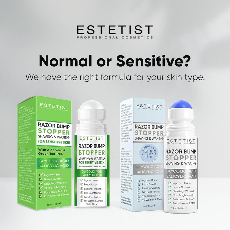 Estetist Razor Bump Stopper - Sensitive Skin After Shave Serum | Calms Irritation & Soothes Skin