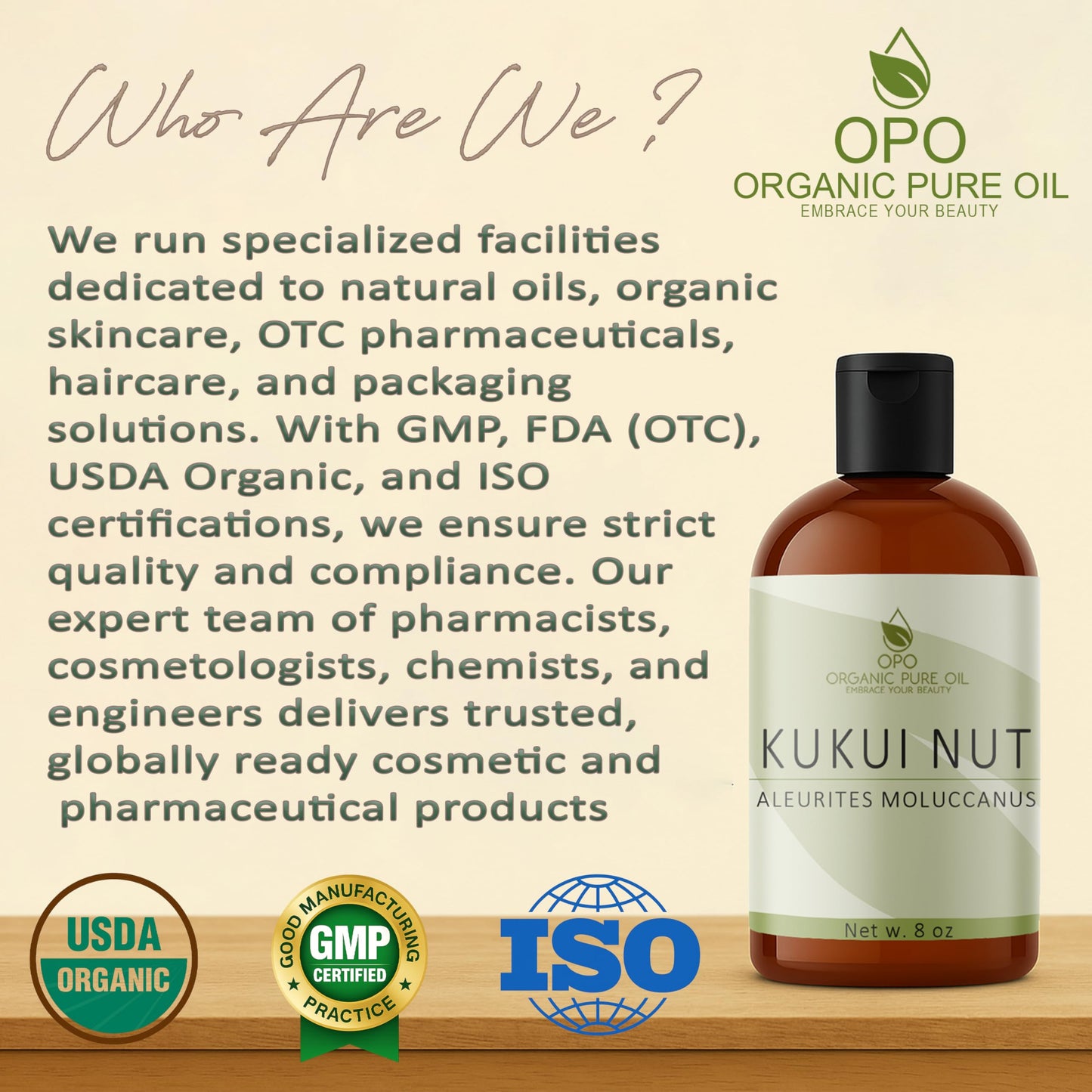 Kukui Nut Oil Unrefined, 8 oz, 100% Kukui Carrier Oil for Essential Oil - Pure, All Natural, Therapeutic Grade Kukui Seed Oil for Hair, Skin, Scalp, Body Care Moisturizer