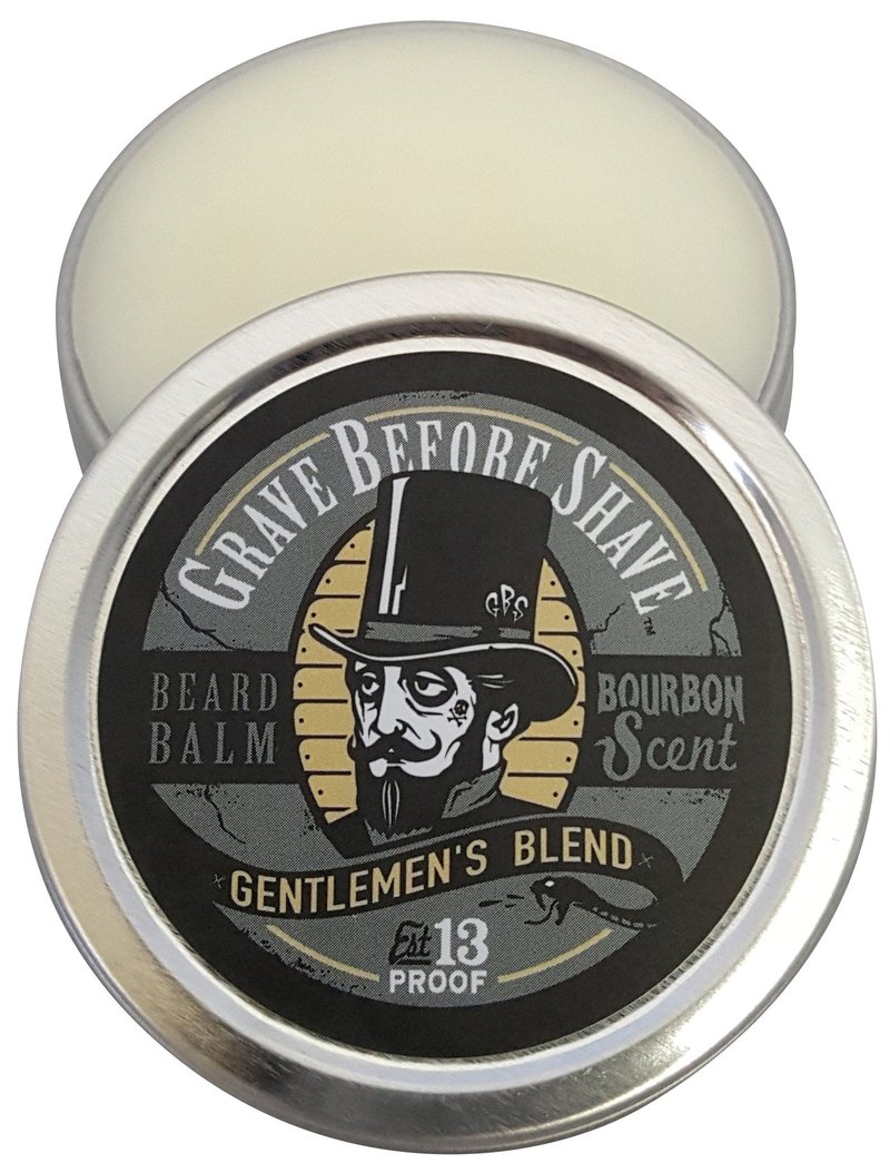 Grave Before Shave Gentlemen's Blend Beard Pack with Beard Balm and Beard Oil (Bourbon/Sandalwood Scent)