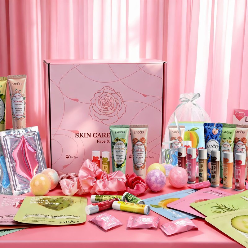 108 PCS Spa Party Supplies for Girls, Include Facial Masks, Lip Balms, Eye Patches, Hand Creams...Spa Kit for Sleepover & Slumber Party, Birthday Mothers Day Gift for Women, Spa Party Favors