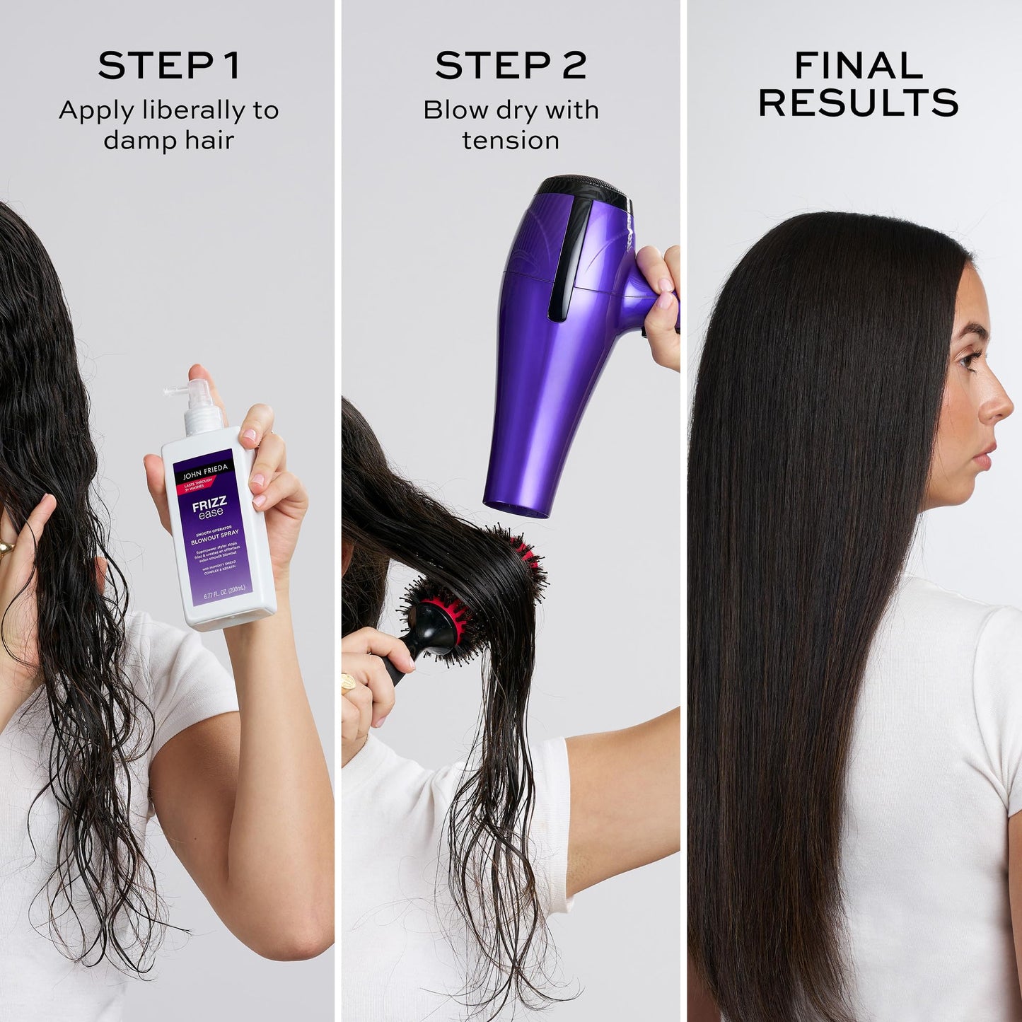 John Frieda Frizz Ease Smooth Operator Heat Protectant Spray, 6.77 fl oz