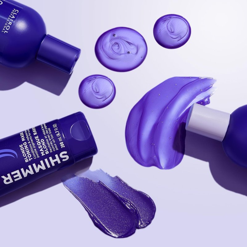 Clairol Professional Shimmer Lights Purple Shampoo - Neutralizes Brass & Yellow Tones | For Blonde, Silver & Gray Hair
