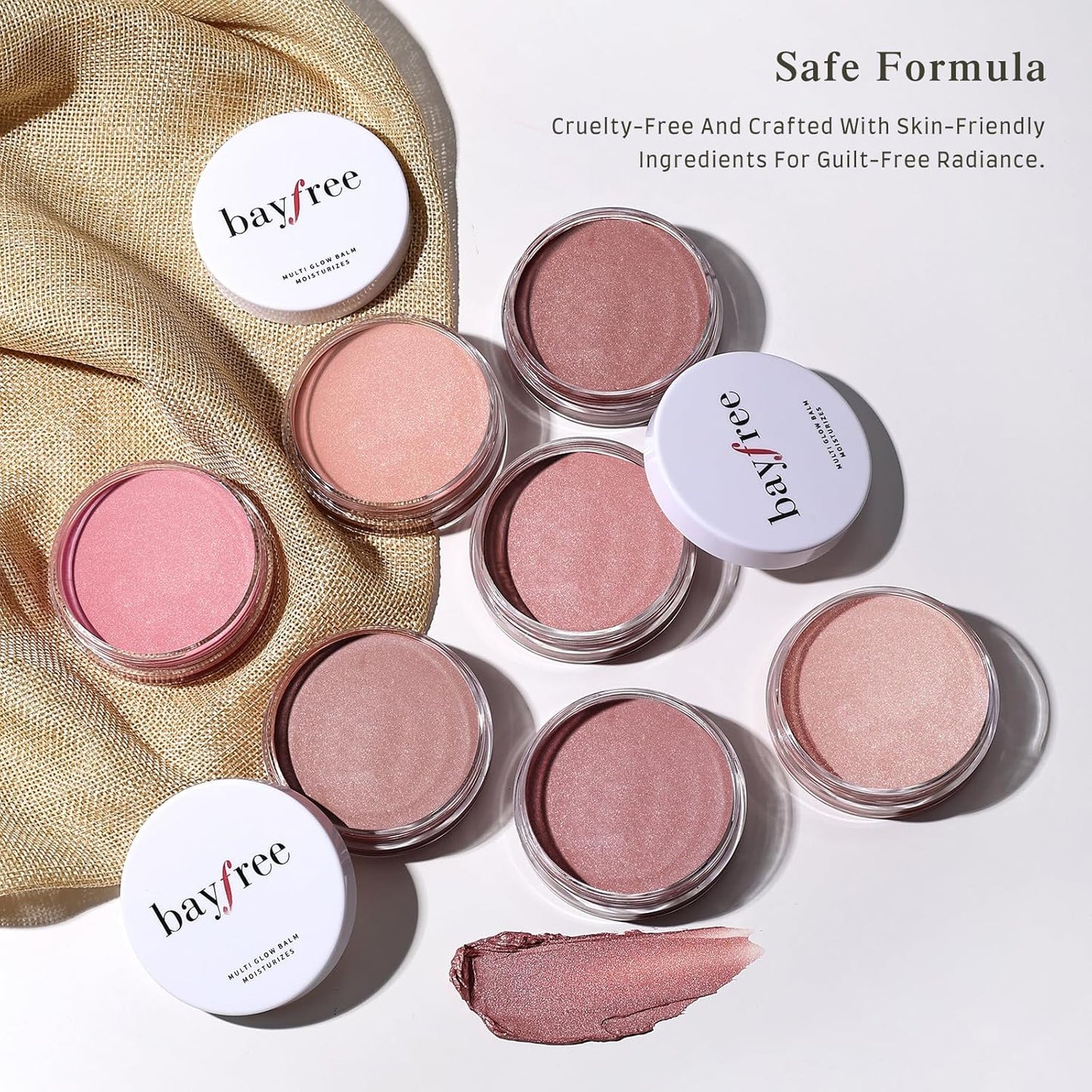 Multi Glow Balm - Cream Blush for Cheeks | Hydrating, Lightweight & Blendable Color, 0.63 Oz