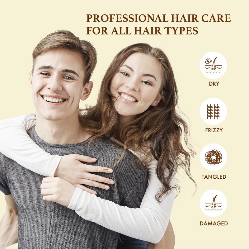 Hair Growth Serum: Rosemary Batana Castor Oil Rice Water Biotin Hair Oils for Hair Growth - Hair Growth Thickening Product - Hair Loss Treatments for Women Men(1.7 Fl Oz (Pack of 2))