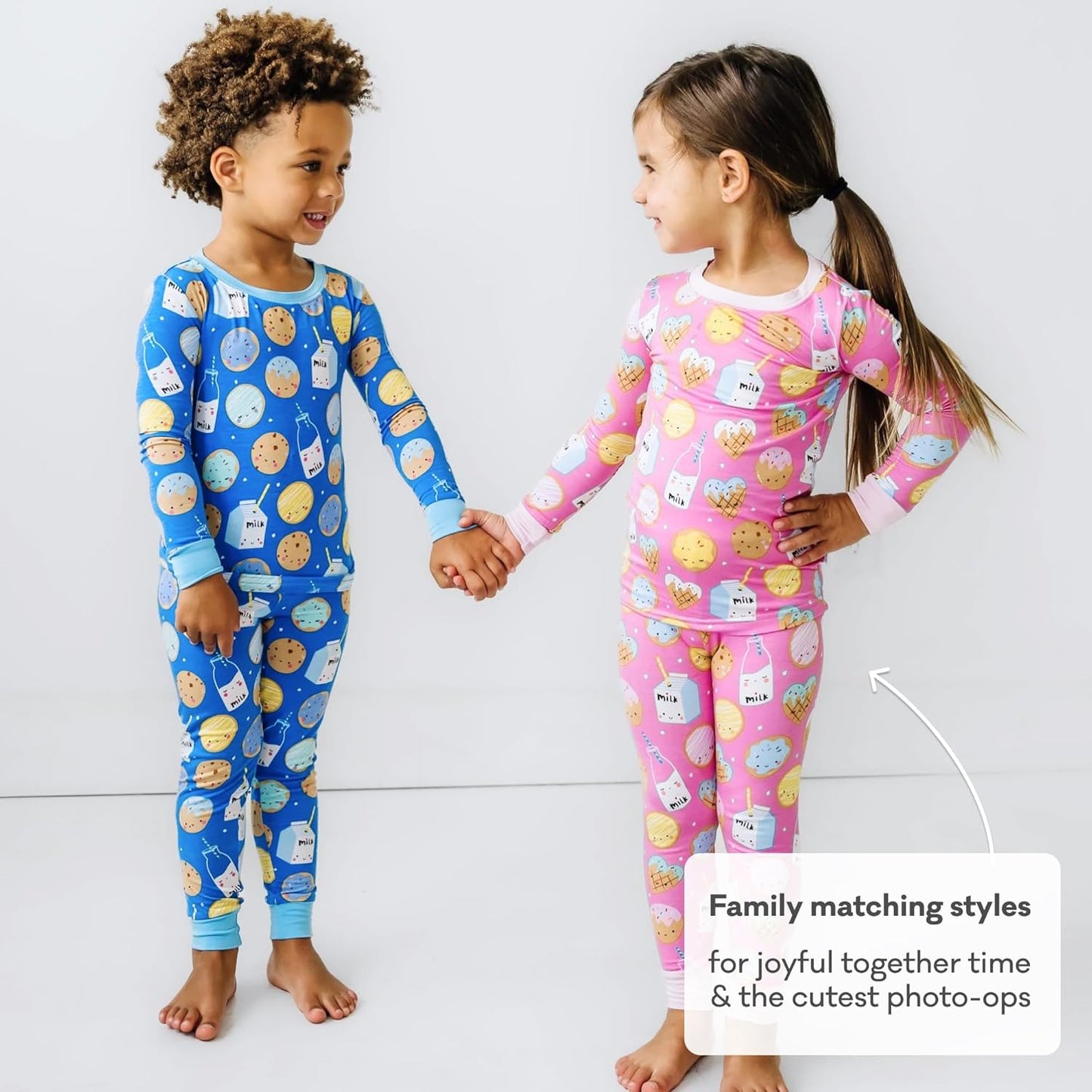 Little Sleepies | Bamboo Toddler Pajama Set - Soft Two-Piece PJs for Boys & Girls, Family Matching Design