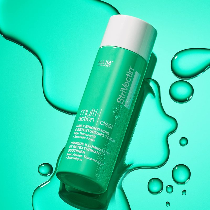 StriVectin Multi Action Clear Daily Brightening & Retexturing Toner for Acne and Blemish Prone Skin for Clearer, Smoothening and Brightening, Less Breakouts and Pimples for Healthy Looking Face