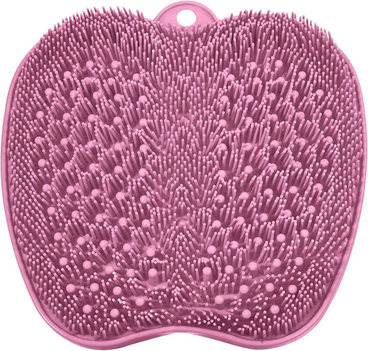 2-Pack Shower Foot Scrubber Mats - Exfoliating Foot Cleaners for Easy Shower Use