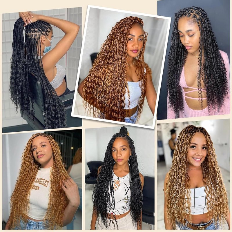 Xddnamei Deep Wave Human Braiding Hair 2 Bundles Total 100g 18 Inch 27# Honey Blonde Braiding Human Hair Brazilian Virgin Hair Bundles for Boho Braids