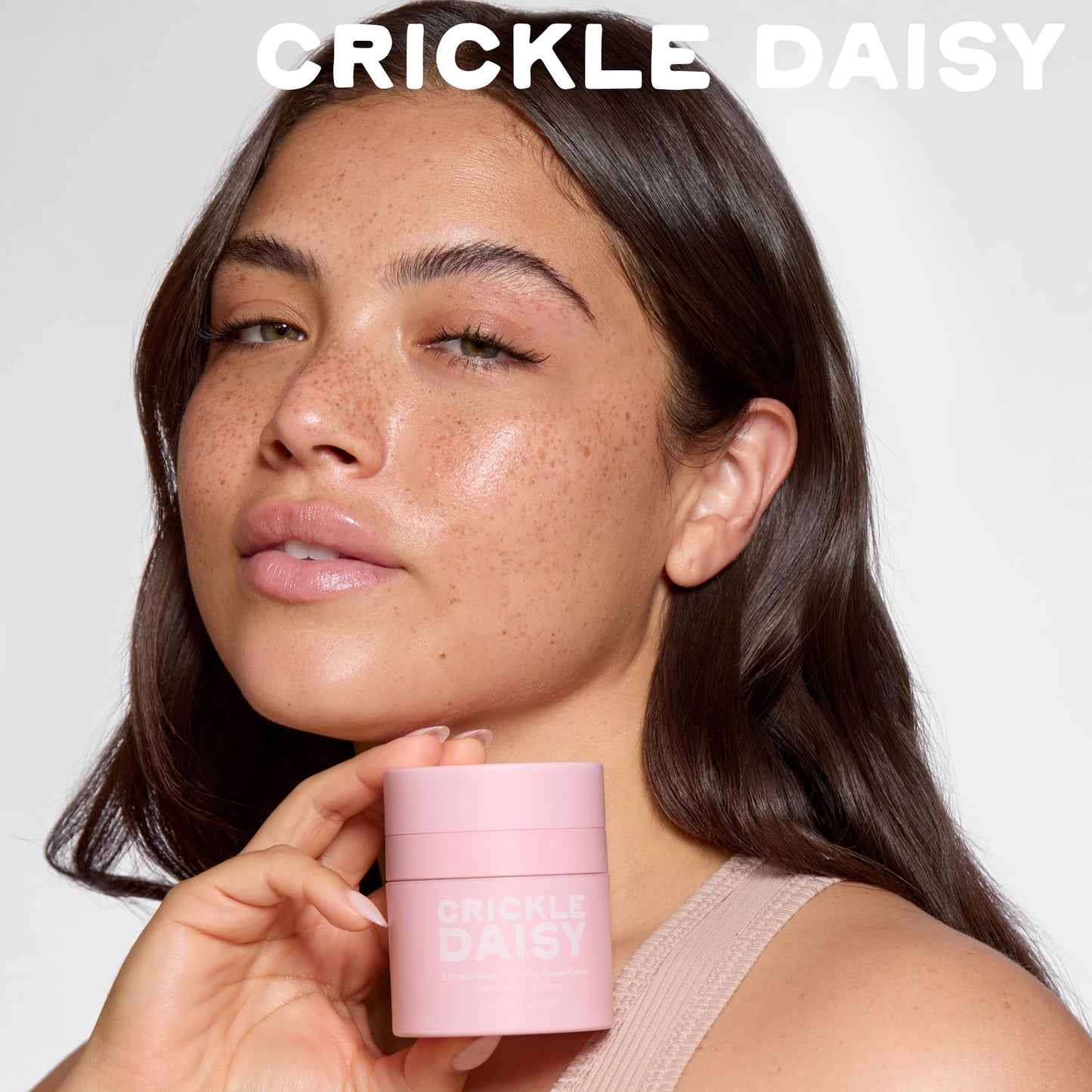 Crickle Daisy Hydrating Face Cream - Soothing & Nourishing Moisturizer with Hyaluronic Acid, Niacinamide & Willow Bark Extract. Suitable for Sensitive Skin. Fragrance Free. Made in the USA, 1.7 oz