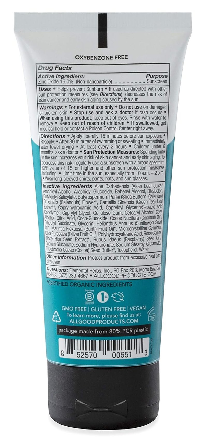 All Good Sunscreen - SPF 30+ Sport Mineral Lotion | Reef Friendly, Water & Sweat Resistant, 2-Pack (3 oz)