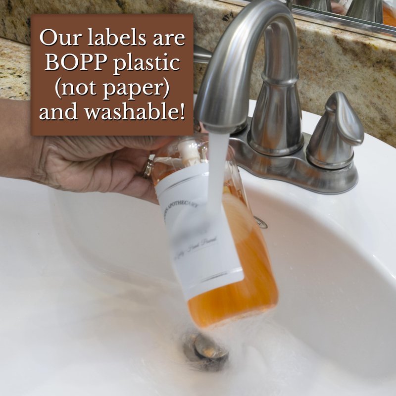 Artanis Home Clear Refillable Shampoo, Conditioner, and Body Wash Bottles - PET Plastic Shampoo Bottles Refillable with Oil Rubbed Bronze Pump - Waterproof Labels - 16 oz, 3 Pack