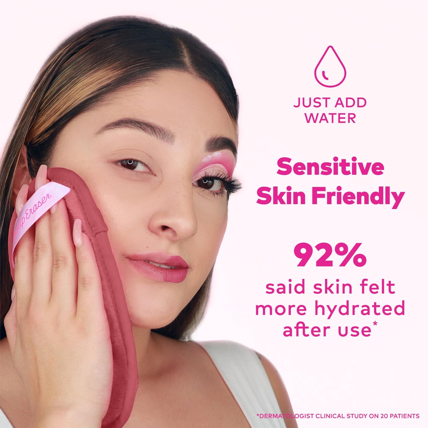 MakeUp Eraser Mini PRO 5pk Gift Set, Erase All Makeup With Just Water, Including Waterproof Mascara, Eyeliner, Foundation, Lipstick, Sunscreen, and More Blush, 5ct