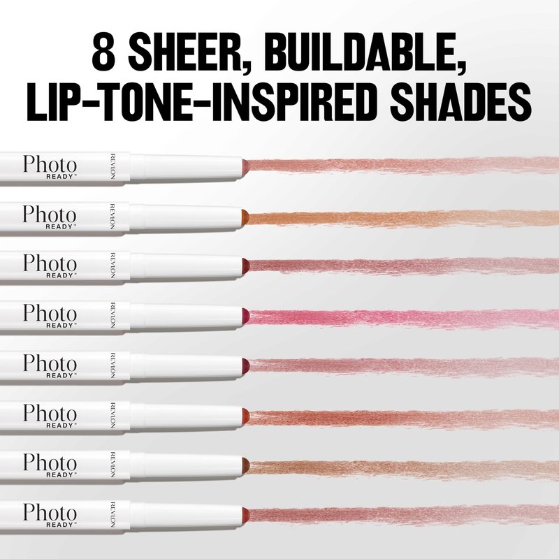 REVLON PhotoReady Instant Blur Liner, Soft Matte Lip Makeup to Overline for Instant Natural, Fuller-Looking Lips, Sheer-to-Buildable, 007 Filters, 0.05 oz