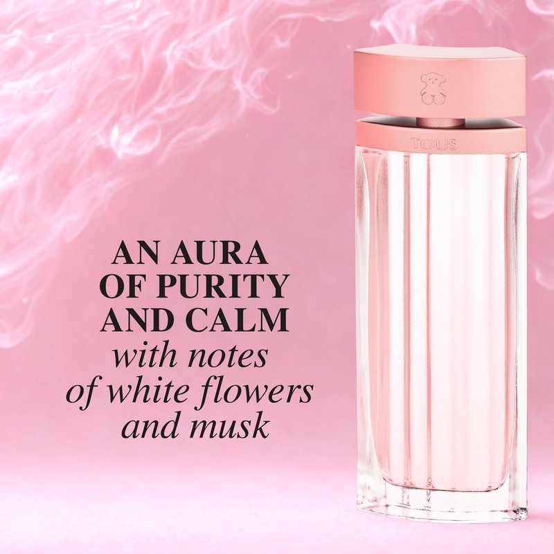 TOUS L'eau De Parfum Spray For Women, Elegant Floral Musky Perfume For Everyday Wear With Notes Of Jasmine, White Peony, and Amber, 3 Fl Oz