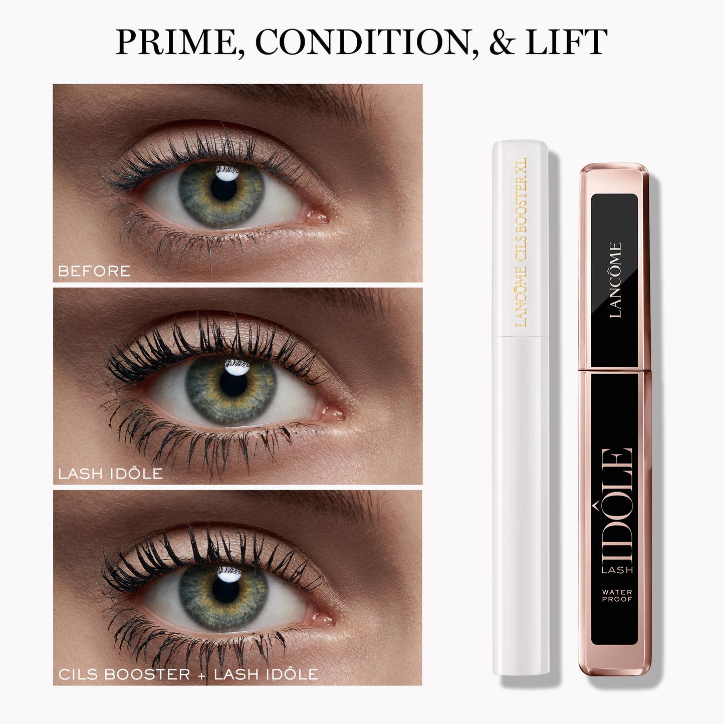 Lancôme Lash Idôle Lash-Lifting & Volumizing Mascara - Black Mascara for Instant Volume, Length & Lift - Smudge Proof & Up To 24H Wear - Black (Pack of 2)