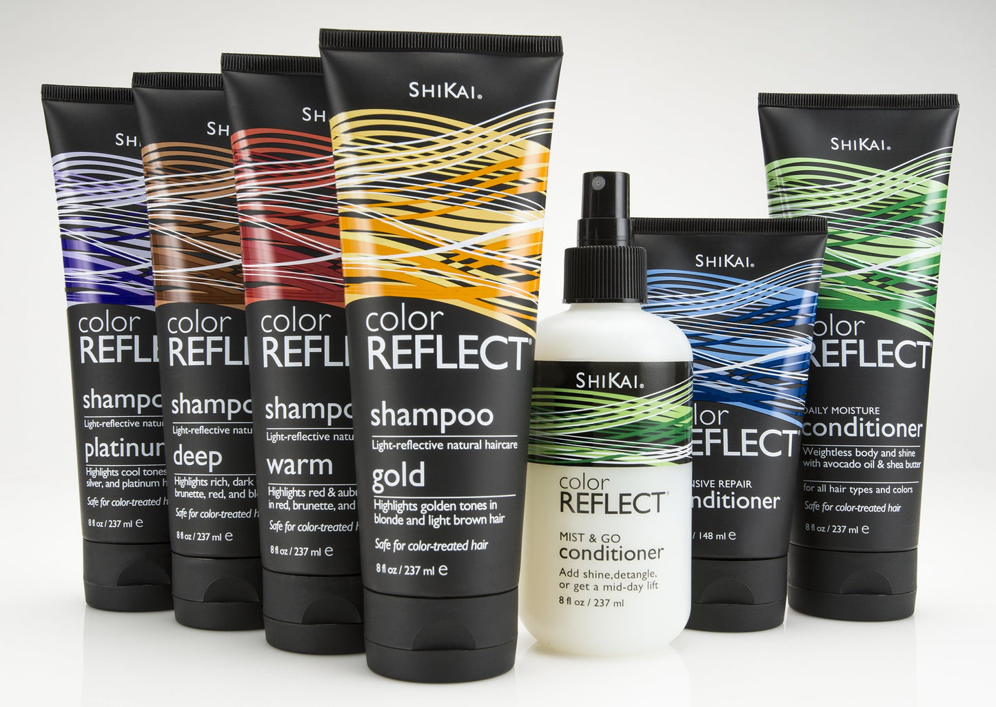 Shikai Color Reflect Platinum Shampoo, 8-Ounce Tubes (Pack of 3)