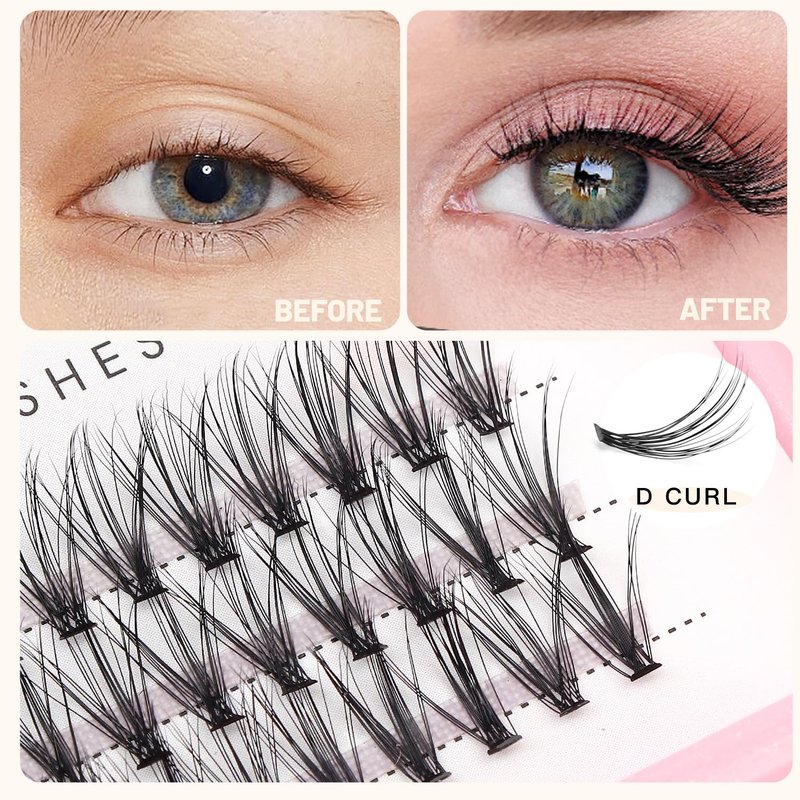 Bodermincer 20D 0.07mm Thickness 8-22mm To Choose Grafting False Eyelashes False Eyelashes Individual Natural Long Mink Fake Eyelashes Extension Handmade Bulk Wholesale (5 Packs-11mm)