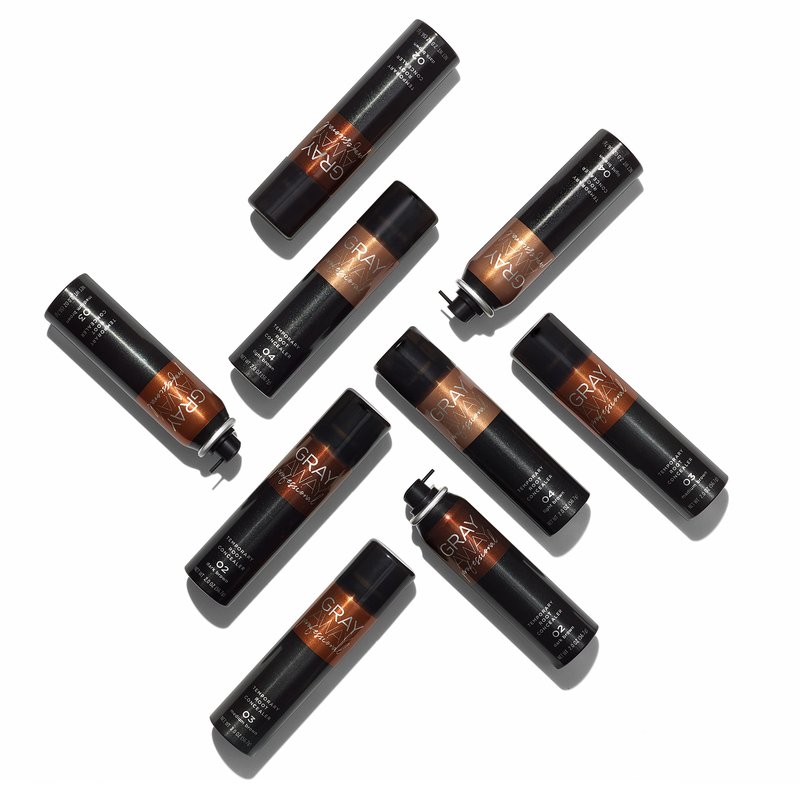 Gray Away Professional Temporary Root Concealer Touchup Spray, Dark Brown 2 oz