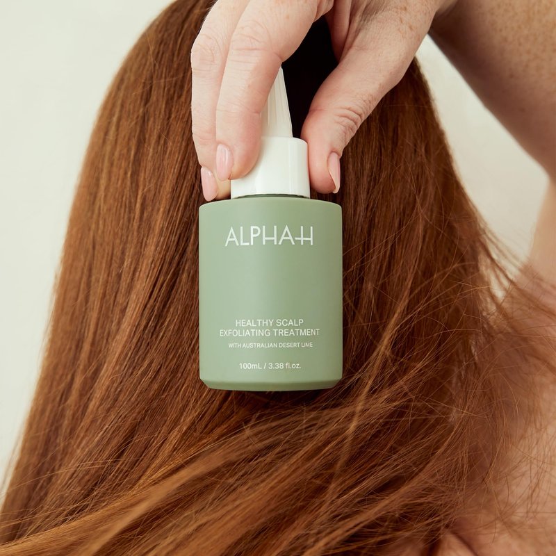Alpha-H Healthy Scalp Exfoliating Treatment 100ml – Pre-Wash Salicylic Acid Scalp Exfoliant for Flakes, Oil & Product Buildup – Shine & Volume Boost