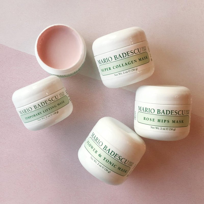 Mario Badescu Flower & Tonic Mask - Oil-Absorbing Face Mask for Combination & Oily Skin | 2 oz