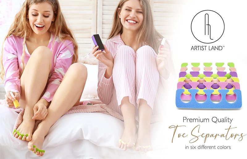 Anti-Slip EVA Pedicure Slippers - 48 Pairs Spa Party Pack | Soft & Durable, 6 Fun Colors for Home or Salon