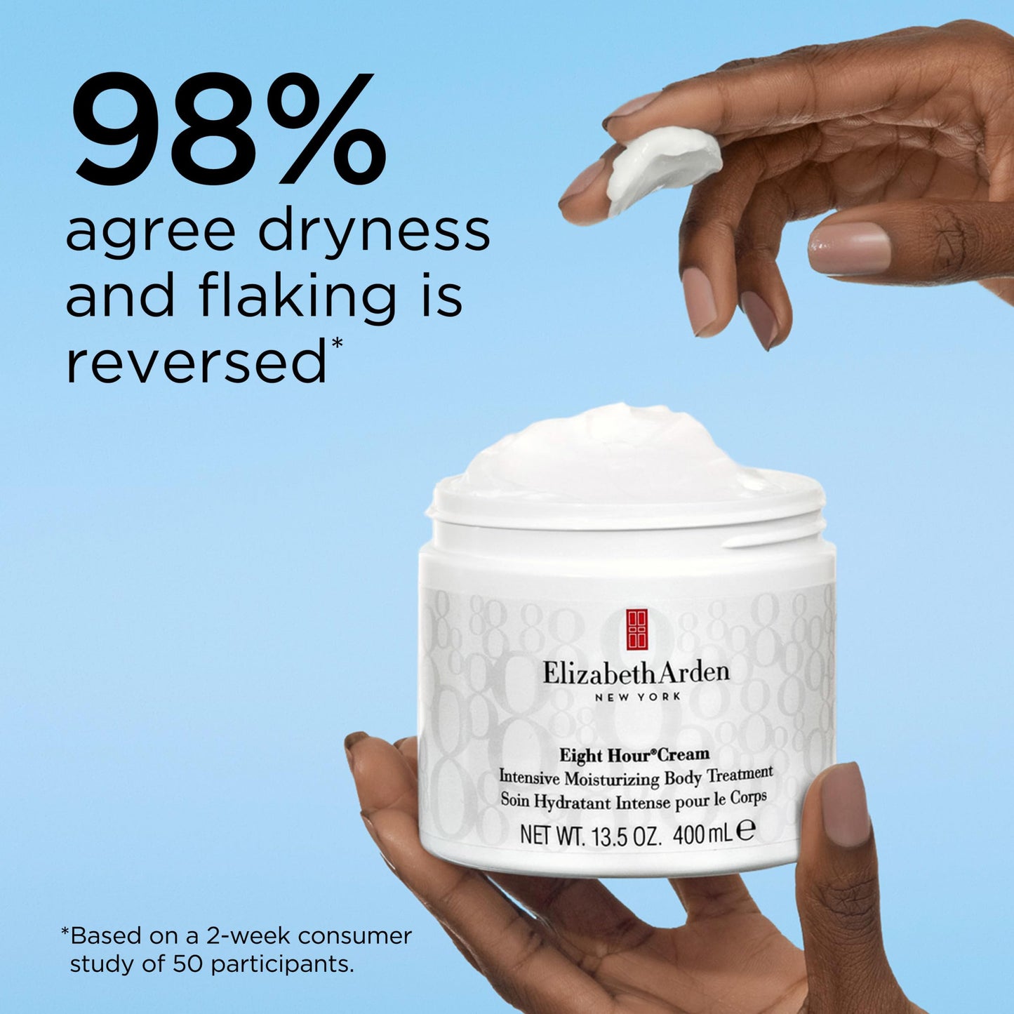 Elizabeth Arden Eight Hour Cream Intensive Moisturizing Body Treatment, Hydrating Lotion for Dry Skin, Made with Shea Butter & Glycerin, 13.5 oz