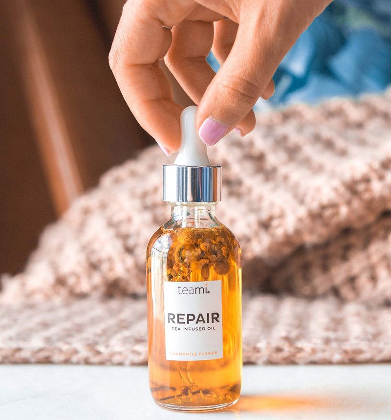 Teami Repair Jojoba Face Oil for Women with Coconut Oil, Camellia Seed & Vitamin E for Skin - Facial Oil Cleanser for Sensitive, Normal, Oily & Dry Skin (2oz)