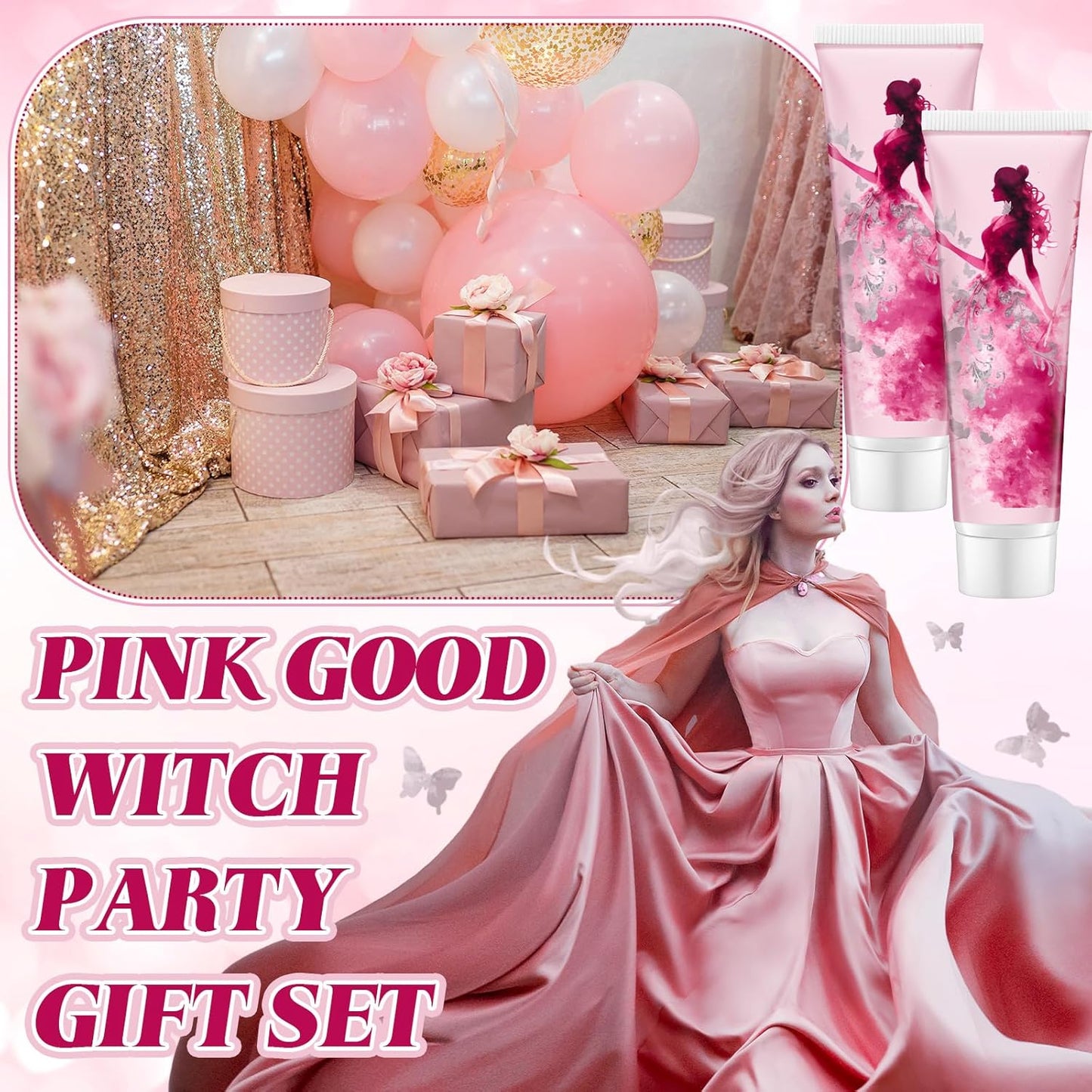 12 Pcs Witch Hand Creams - Pink & Green Halloween Lotions for Party Favors & Decorations