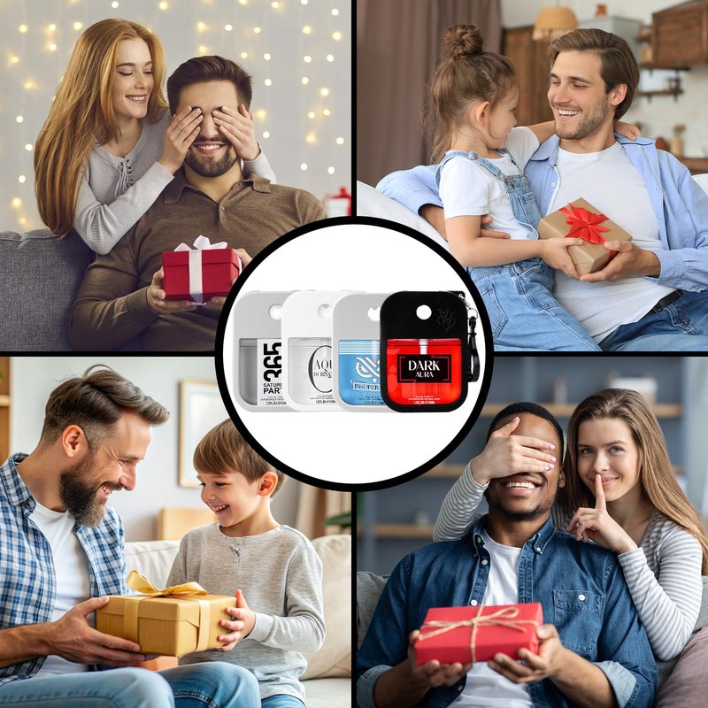OFUN Perfumes Gift Set for Men, Men's Cologne 4x35ml Long-Lasting Eau de Parfum Collection for Birthday Father's Day Christmas Pocket Size Cologne Sampler Set