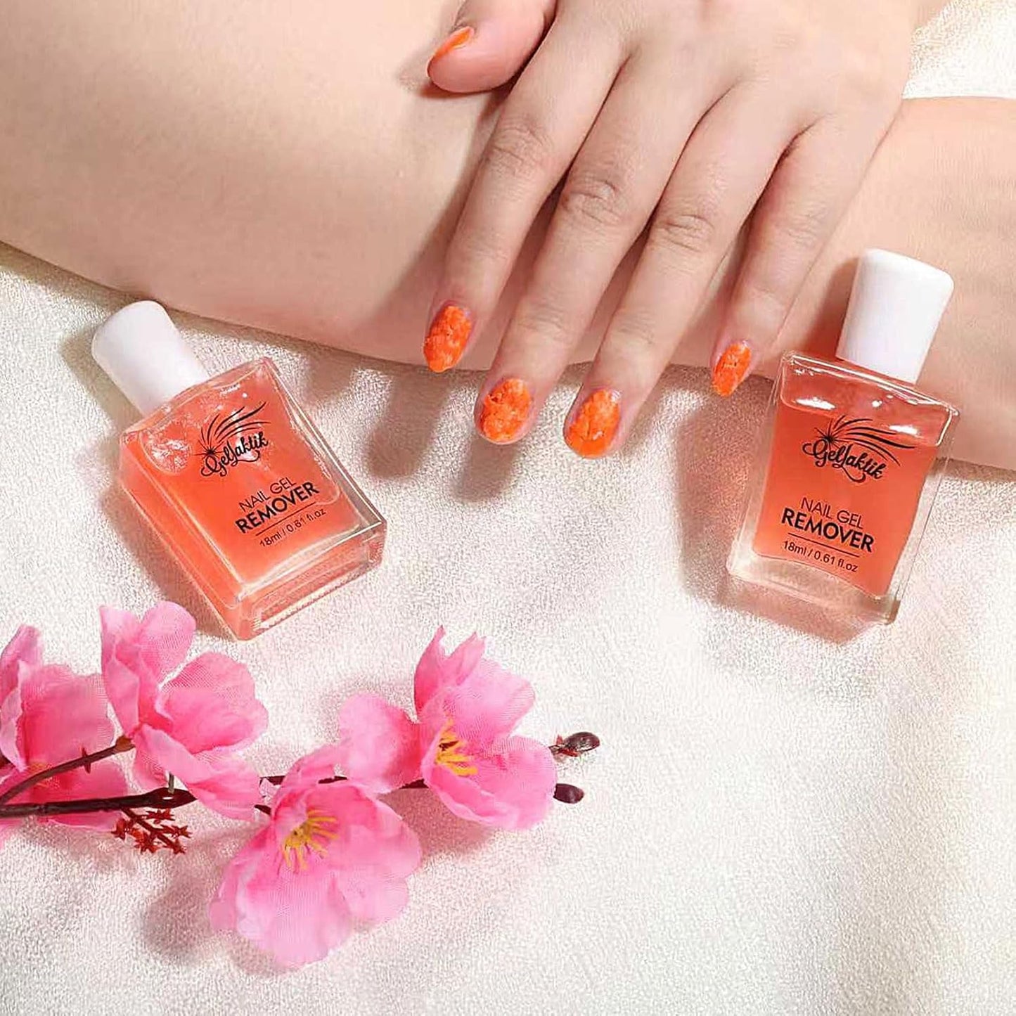 Gel Polish Remover Kit - 3 x 18ml with Cuticle Oil & Liquid Latex Tape, Fast 3-5 Min Removal