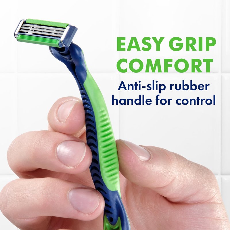 Gillette Sensor3 Sensitive Disposable Razors for Men, Enhanced Lubrastrip Glides Easily Over Your Skin, 8 Count (Pack of 2)