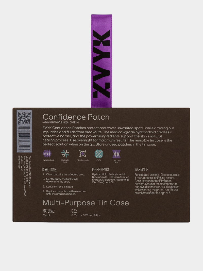 Cute Pimple Patches for Face – Tattoo Style Hydrocolloid Acne Patches (Confidence Patch Set) with Star Designs (66 Cute Patches) with a Tin Case – Vegan & Cruelty-Free