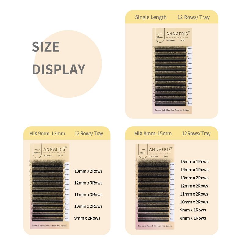 ANNAFRIS 7D Premade Fan W Shape Eyelash Extensions 0.07 D Curl 10mm Volume Self Fanning False Lashes Makeup Supplies Professional Use Lash Extension(0.07 D, 10mm)