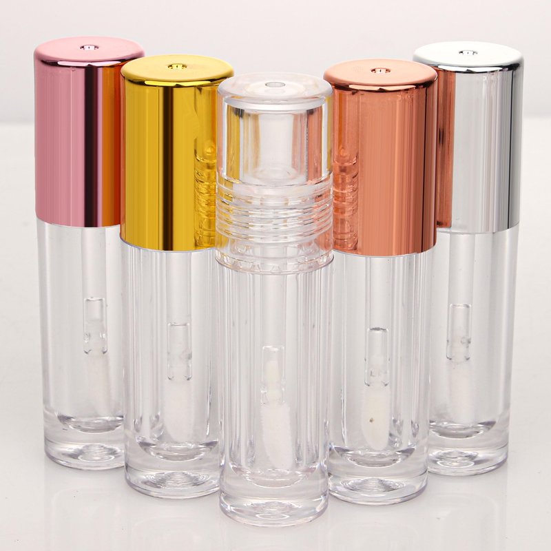 COSIDEA 30pcs 2.5ml Round Clear empty lip gloss tubes bulk with wand lipgloss bottle containers wholesale