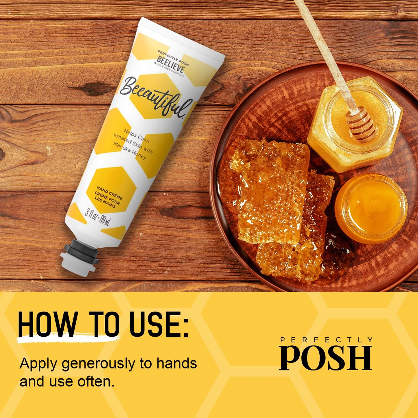 Perfectly Posh - Beeautiful Hand Cream - Hand Cream - 3 fl oz
