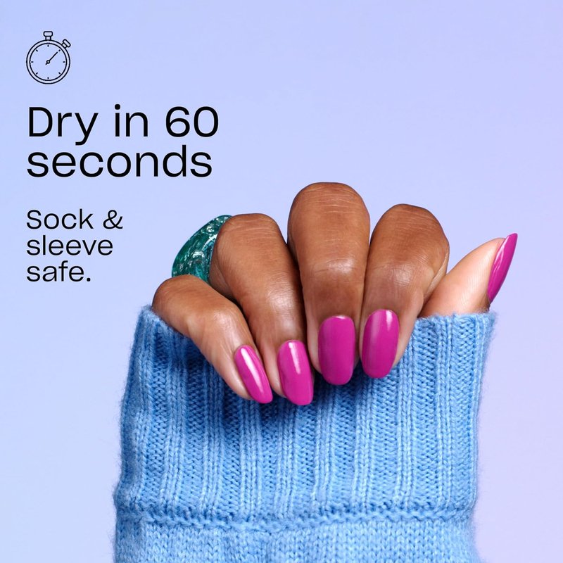 OPI RapiDry Quick Dry Nail Polish - Opaque, Crème & Shimmer Winter Shades | Smudge Proof, Fast Drying in 60 Seconds | Vegan Formula