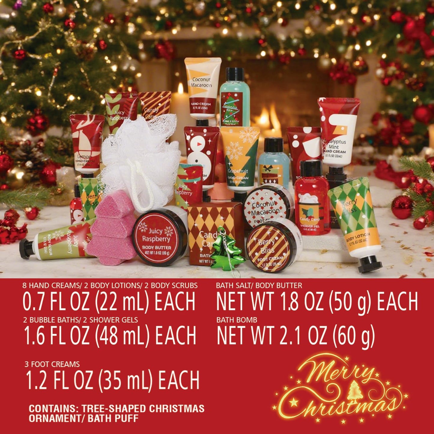 2025 Limited Edition Advent Calendar - Luxury Bath & Hand Cream Gift Set for Women