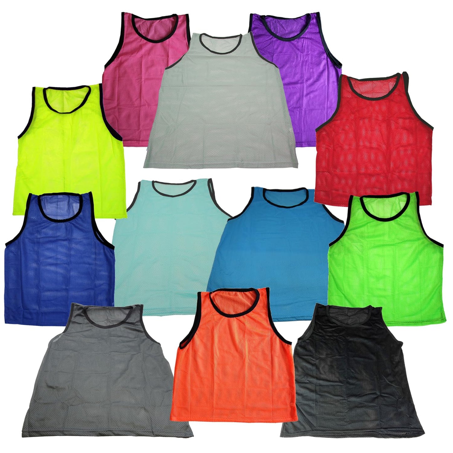 BlueDot Trading Adult Sports Pinnies Scrimmage Training Vest for Team practices for Soccer, Football, Basketball, Lacrosse, and Other Sports, Grey, 1 Pack