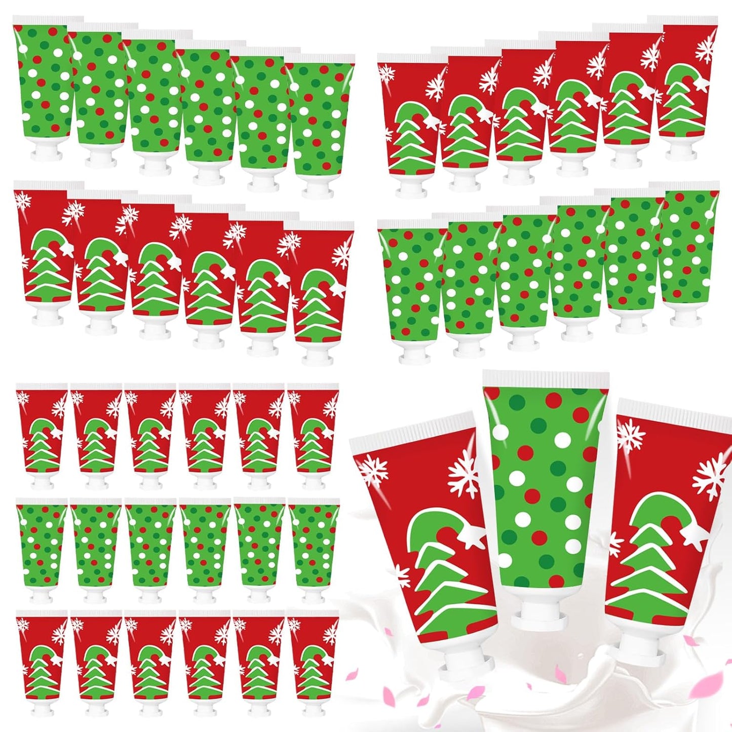 50 Pcs Christmas Hand Cream Set - Travel Size Winter Scented Lotion for Women & Girls - Unique Stocking Stuffers (Nutcracker)