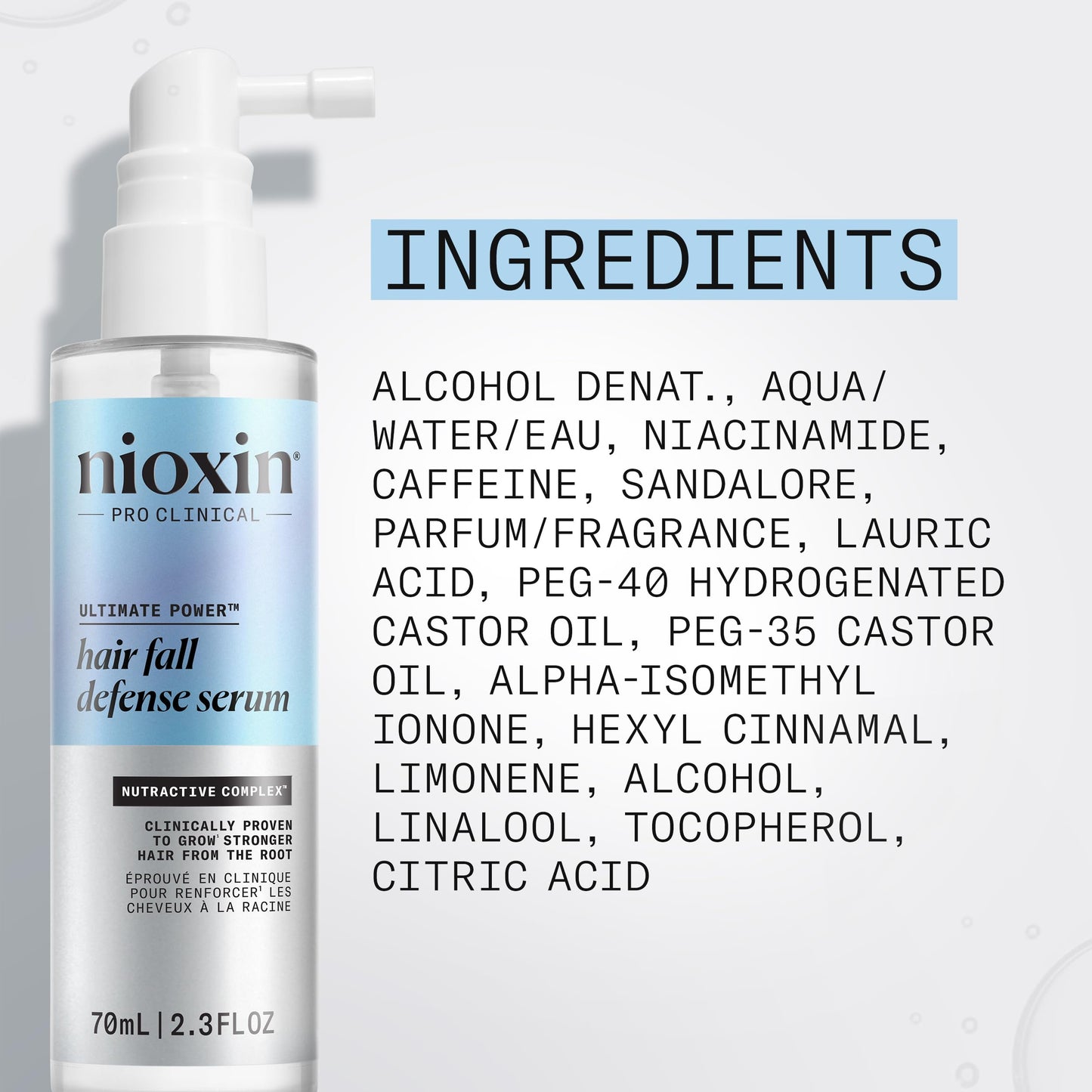 Nioxin Hair Fall Defense Liter Shampoo & Intensive Daily Leave-In Hair Treatment Duo Set | Prepack with Pump Included | Visibly Less Hair Loss | For Thicker and Stronger Hair