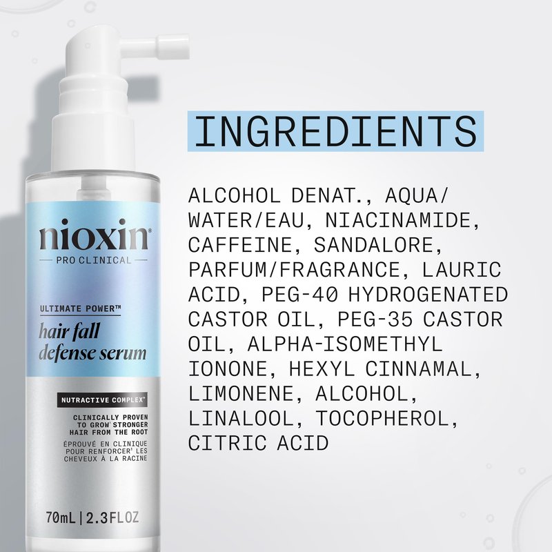 Nioxin Hair Fall Defense Liter Shampoo & Intensive Daily Leave-In Hair Treatment Duo Set | Prepack with Pump Included | Visibly Less Hair Loss | For Thicker and Stronger Hair
