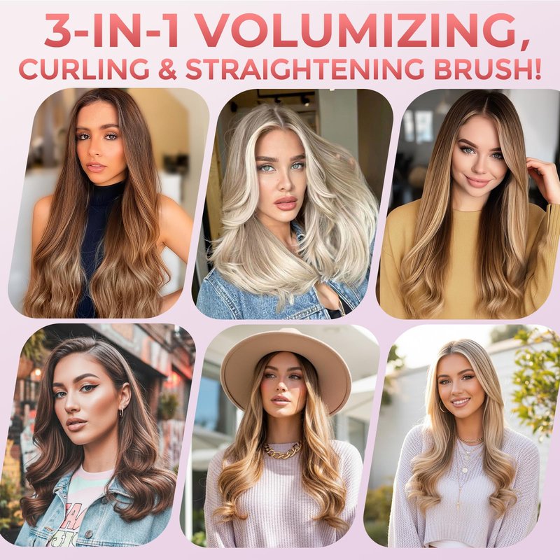 ABNER Thermal Ionic Brush, 1.5 inch Heated Round Brush for Blowout Look, Volumize, Style, Makes Hair Shinier & Smoother, Dual Voltage for Travel, Negative Ion Technology, Ceramic, Temperature Settings