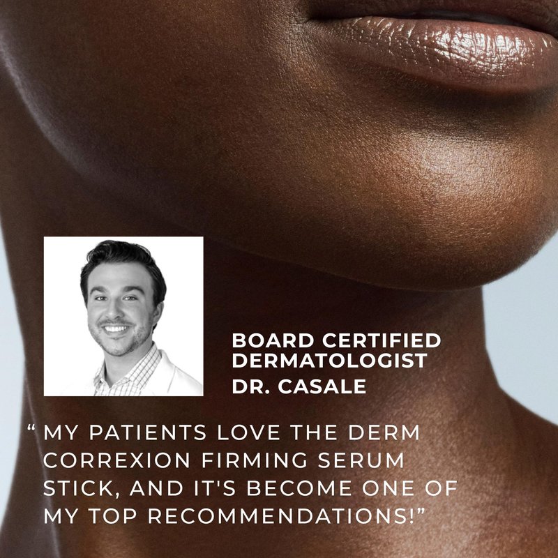 RoC Derm Correxion Retinol Firming Serum Stick with Antioxidants to Visibly Tighten and Firm Wrinkles and Laugh Lines For Men and Women + Retinol Eye Cream Packette, 1.0 oz (Packaging May Vary)