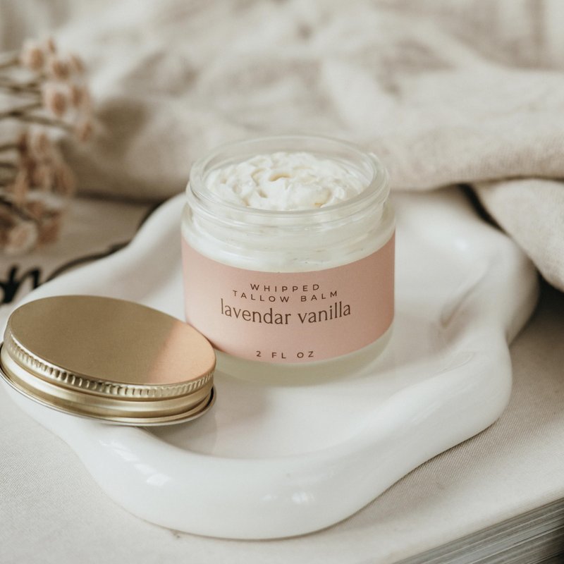 Snuggle Suds Whipped Tallow Balm – 100% Grass Fed Beef Tallow for Baby, Eczema & Sensitive Skin; Gentle Family Moisturizer for Dryness (Lavender Vanilla)
