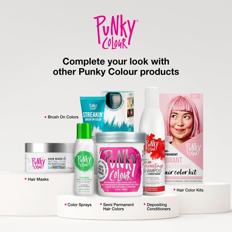 Punky Colour Lightning Fast 40 Volume Hair Bleach Kit – Hair Lightener & Toner for Blonde Coloring, At Home DIY Bleaching Transformation