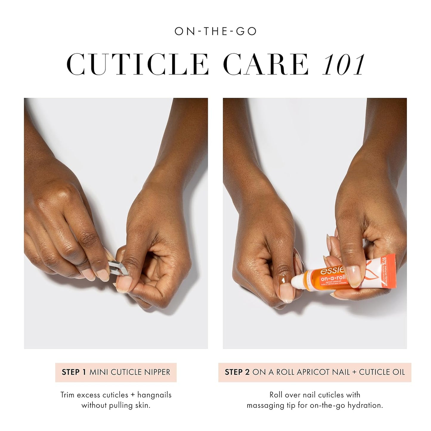 Cuticle Care Bundle: Tweezerman Mini Cuticle Nipper & Essie Apricot Cuticle Oil